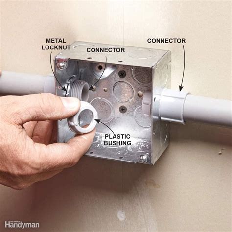 pvc electrical conduit to metal box|connecting pvc conduit to box.